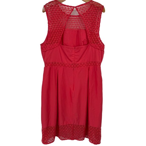 Calvin Klein women's dress orange lace trim sleeveless size 20 W plus - Picture 6 of 12